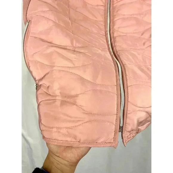 Pink Quilted Puffer Vest Onque Casual XL Womens Zipped Pockets - Picture 5 of 10